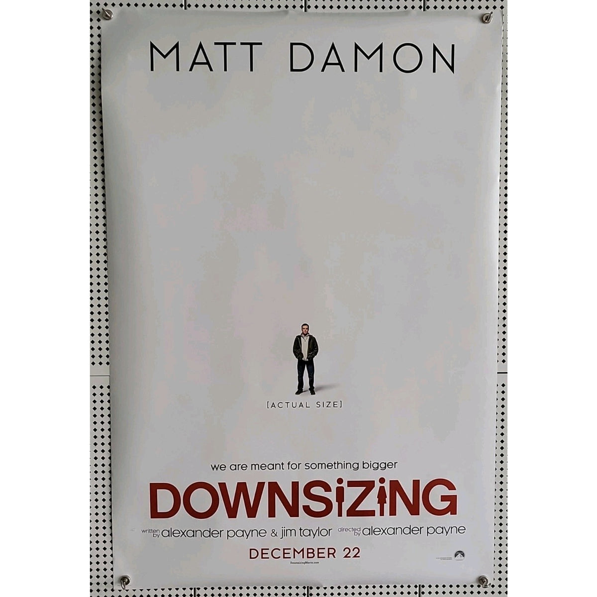 Downsizing Movie Poster 2 Sided Original Advance 27x40