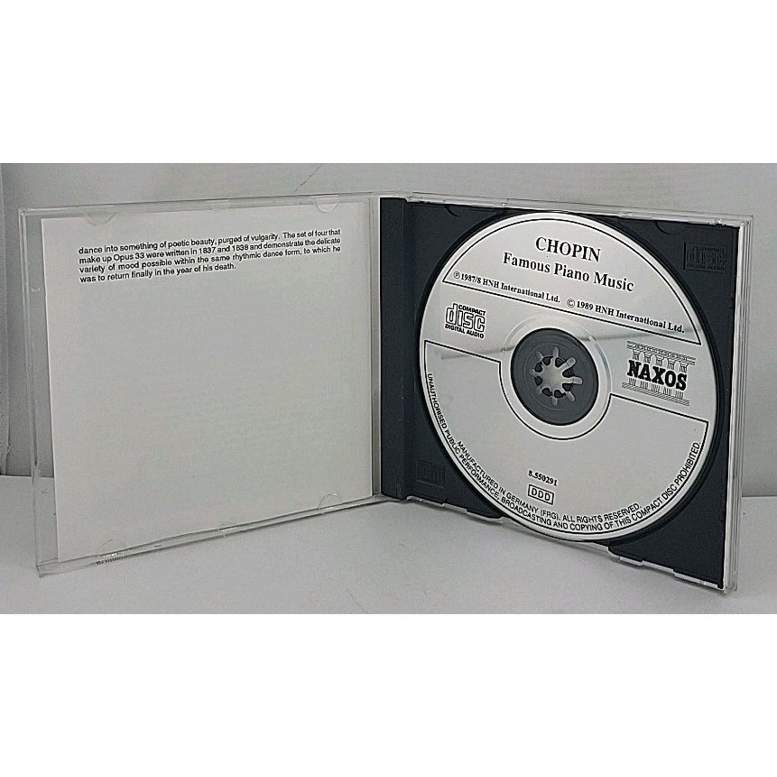Chopin: Famous Piano Music 1987 CD