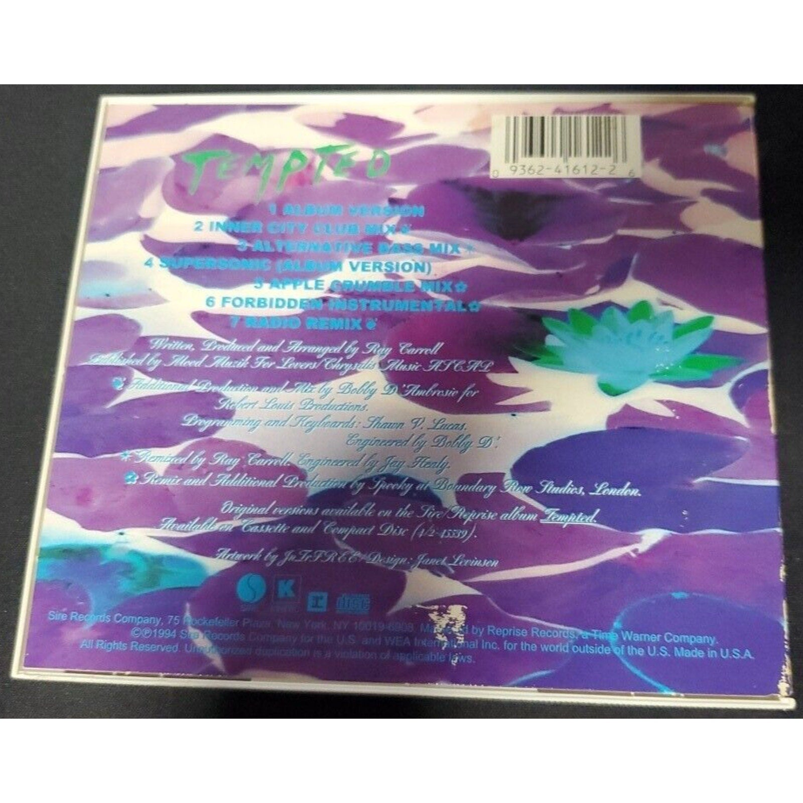Tempted [Maxi Single] by Waterlillies (CD, Aug-1994, Reprise)