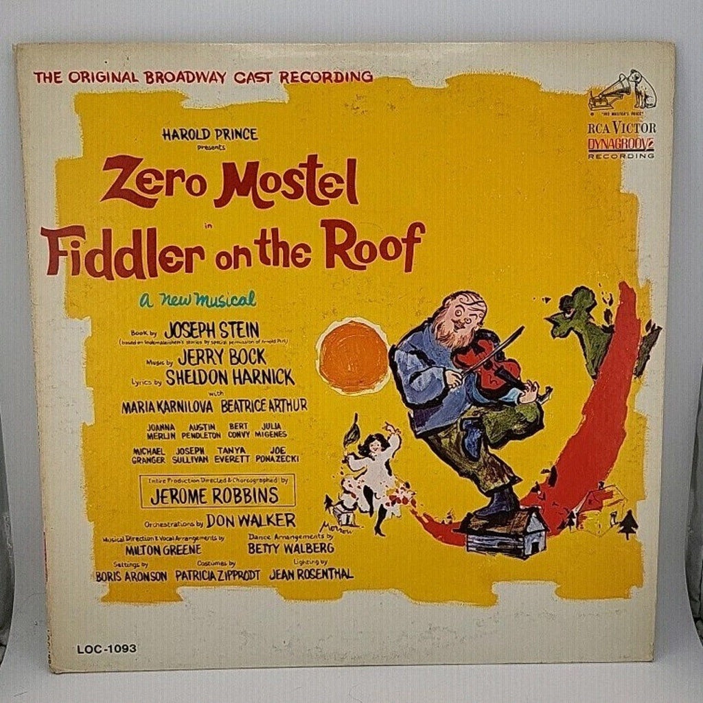 Zero Mostel Fiddler on the Roof Record Album Vinyl LP
