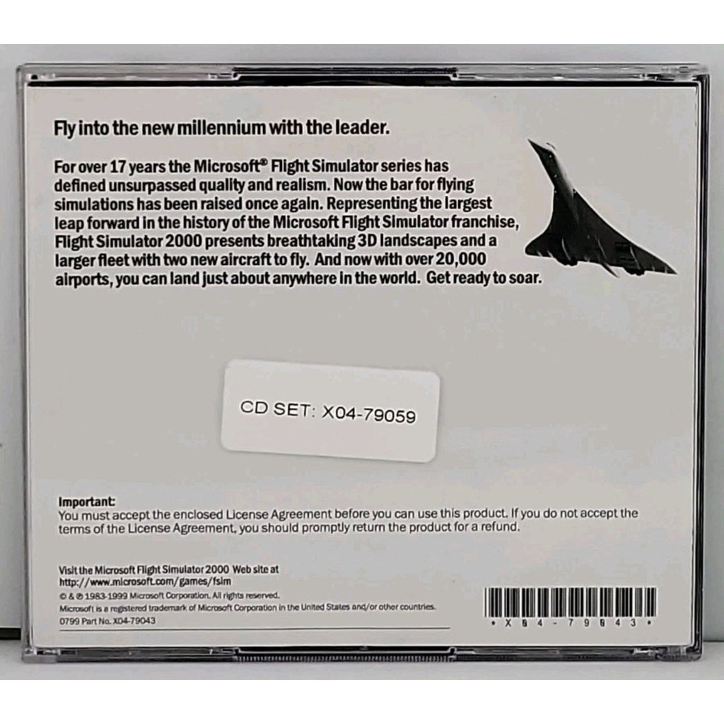Microsoft Flight Simulator 2000 (PC, 1999)