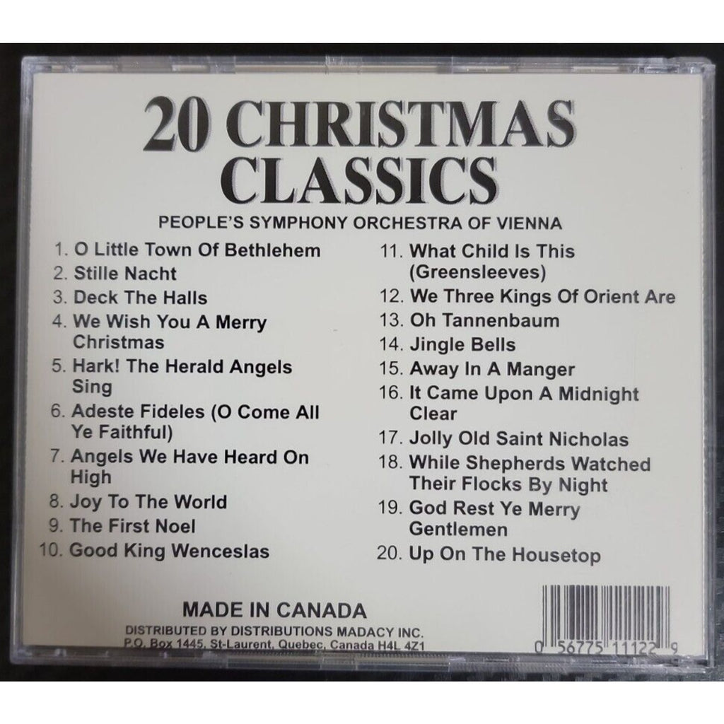 20 Christmas Classics People's Symphony Orchestra of Vienna VOL 2 (CD)