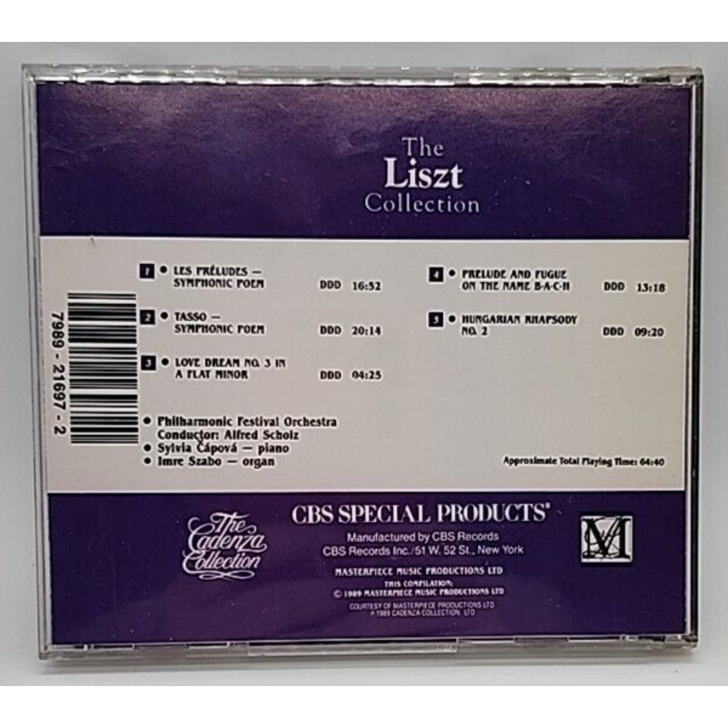 Liszt Collection CD CBS The Cadenza Collection