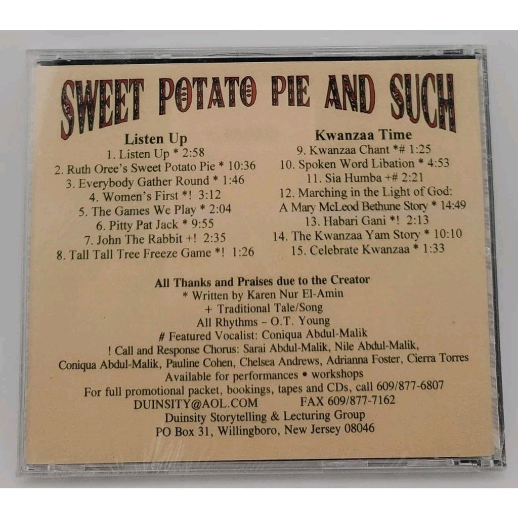 Sweet Potato Pie And Such Karen Nur El-amin (CD) *Brand New*