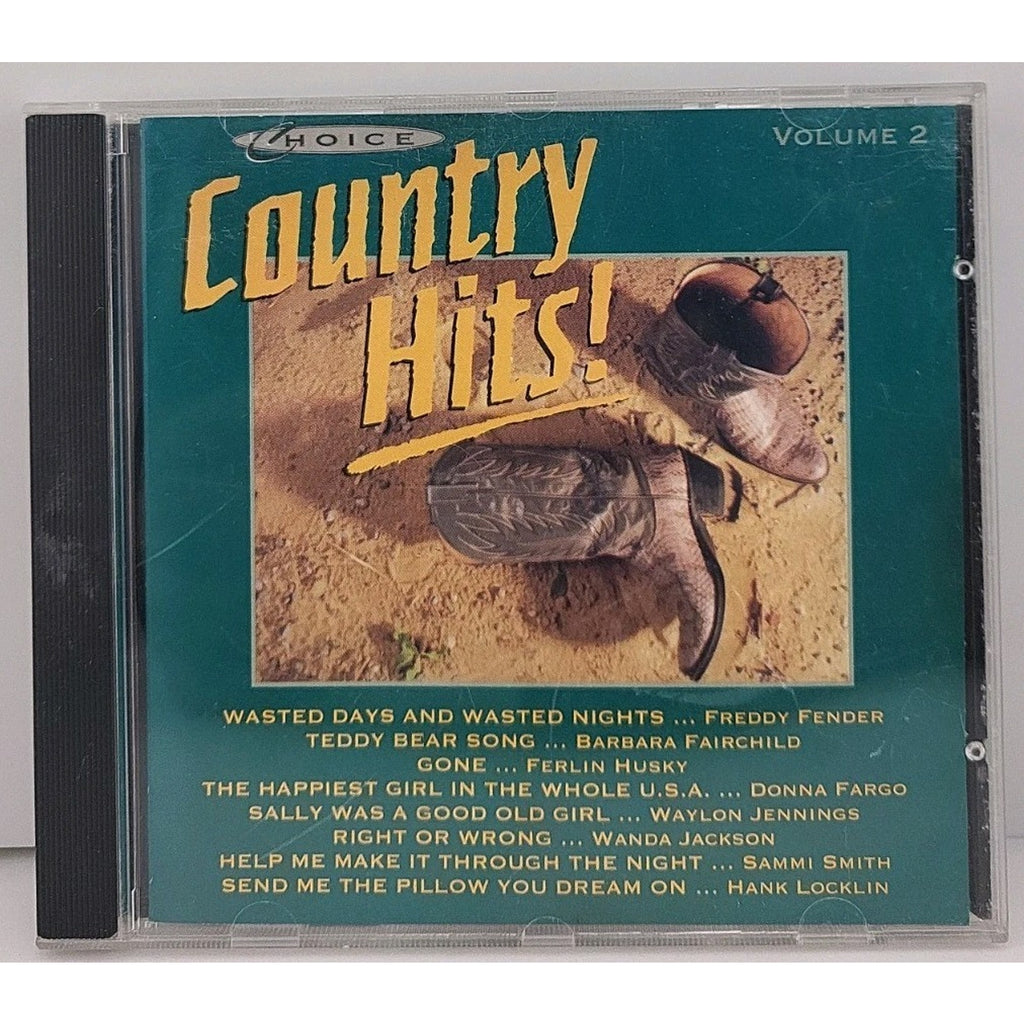 Various Artists – Choice Country Hits! Volume 2 CD 1992 Waylon Jennings Quality