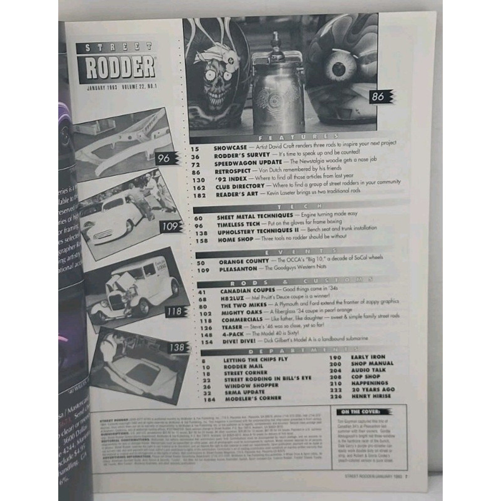 Street Rodder Magazine - January 1993 - Vol. 22 No. 1