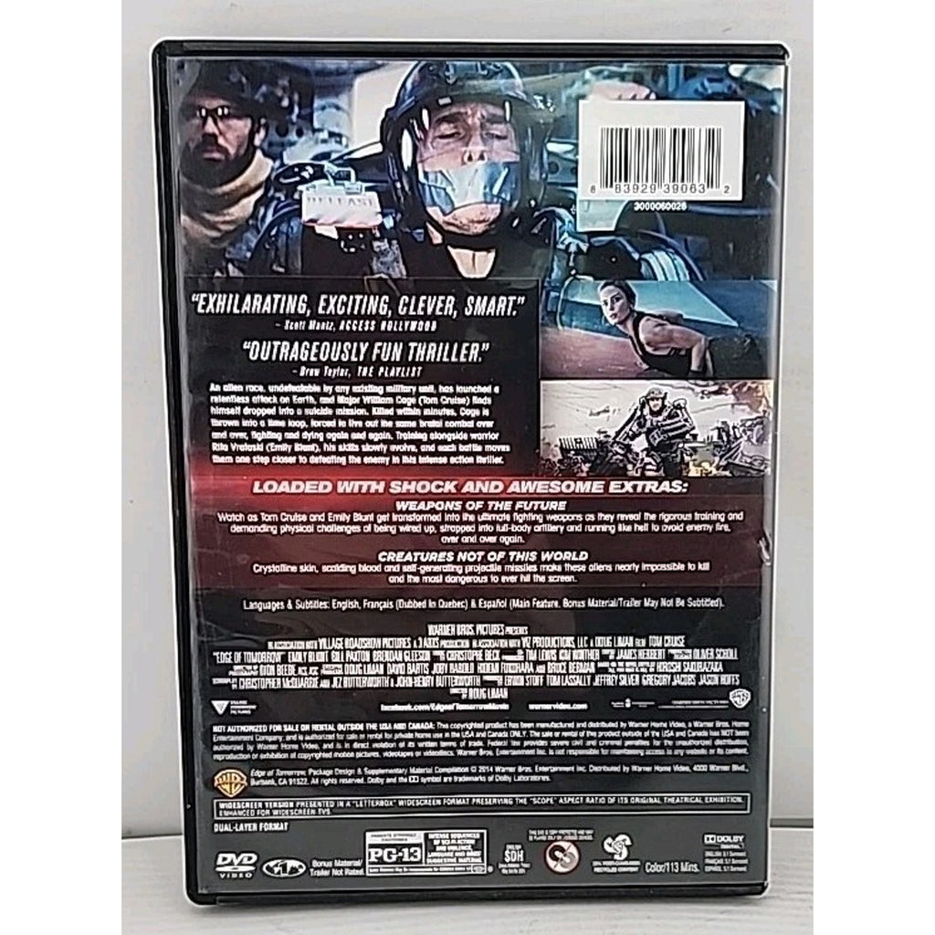 Live Die Repeat Edge of Tomorrow, DVD