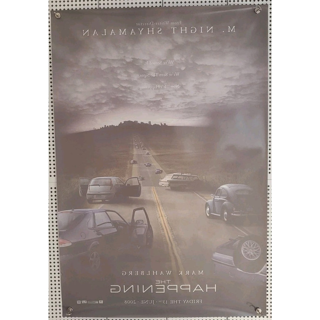 The Happening Orig Advance Double Sided Mark Wahlberg Movie Poster 2008