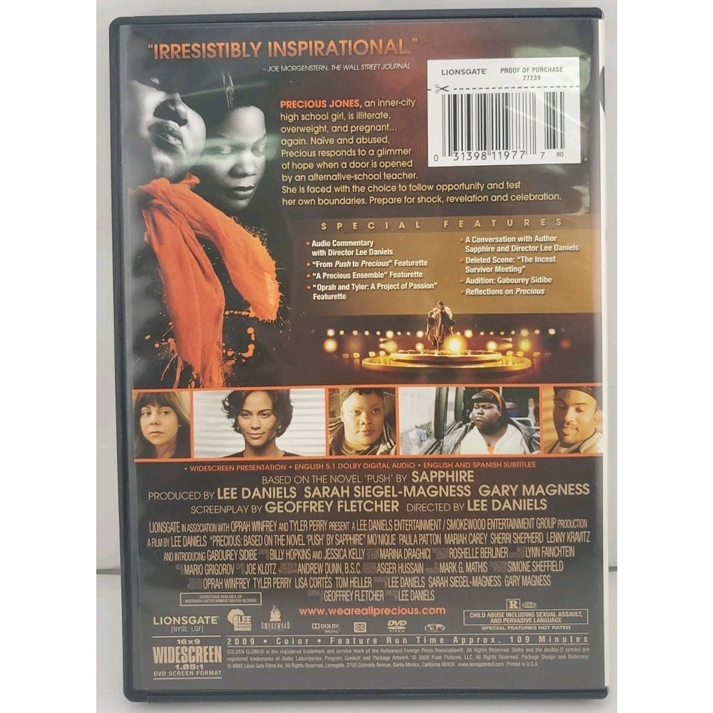 Precious: Based on the Novel "Push" by Sapphire (DVD, 2009)