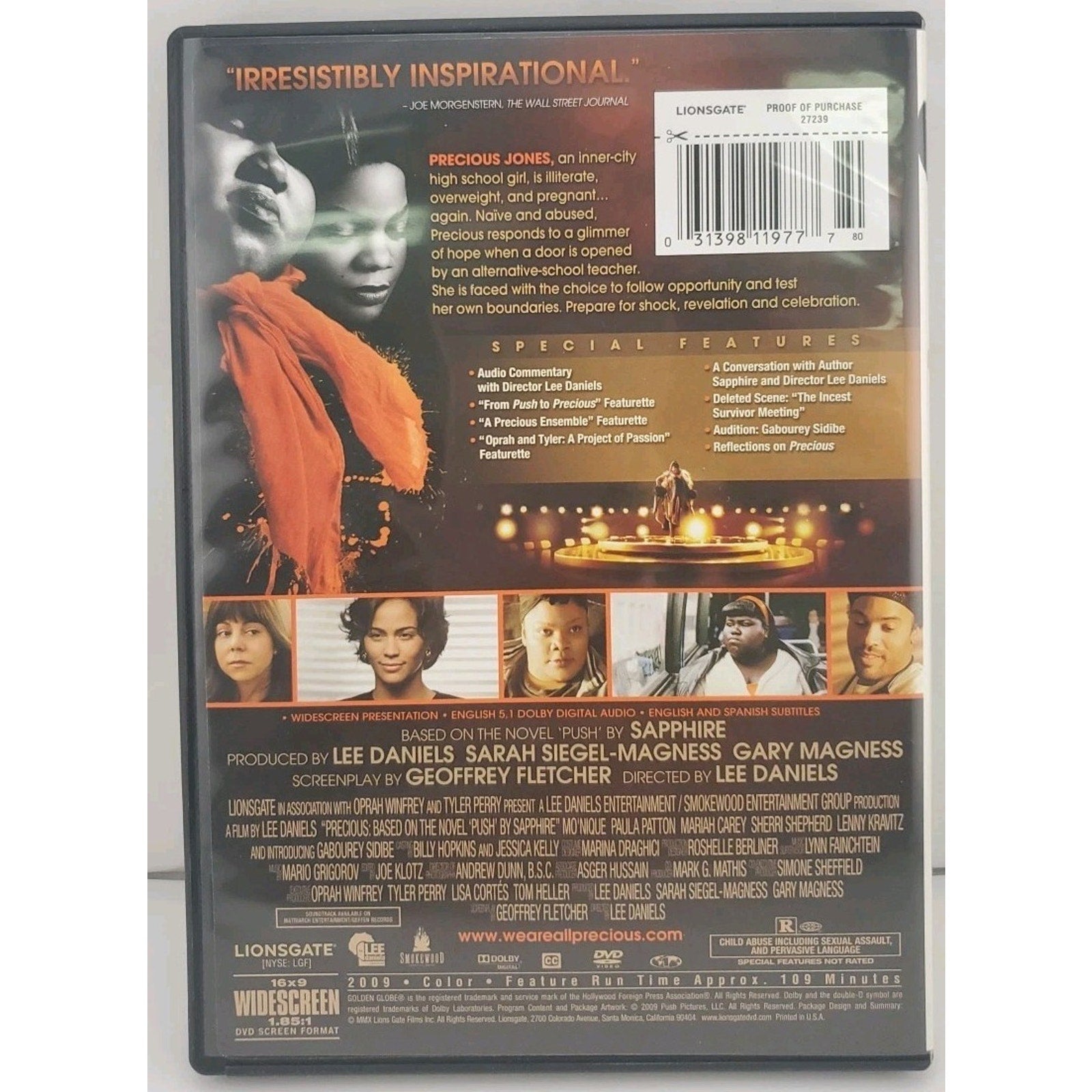 Precious: Based on the Novel "Push" by Sapphire (DVD, 2009)