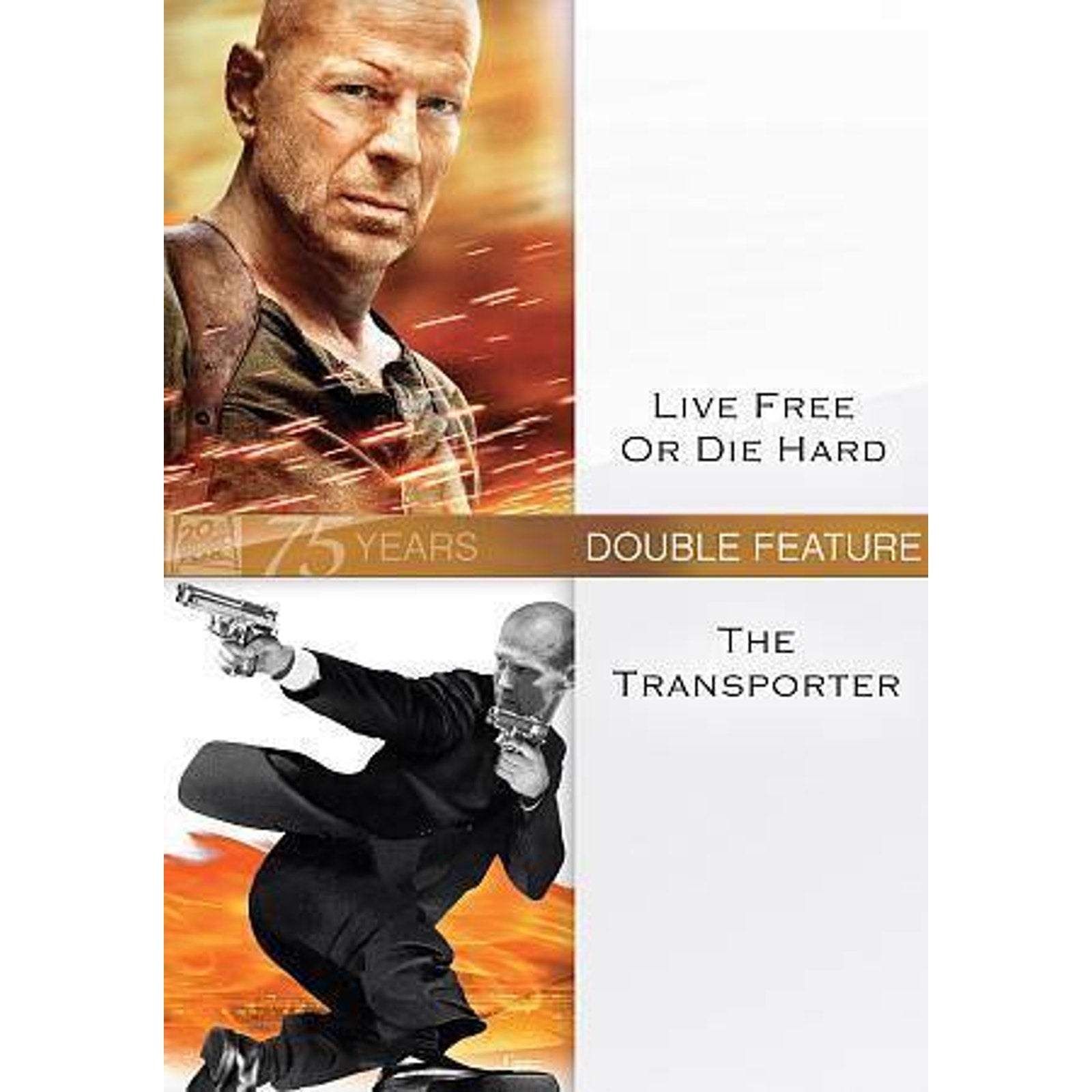 Live Free or Die Hard/The Transporter (DVD, 2010, 2-Disc Set)