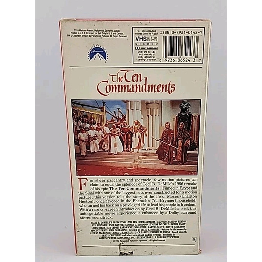 The Ten Commandments (VHS, 1998)