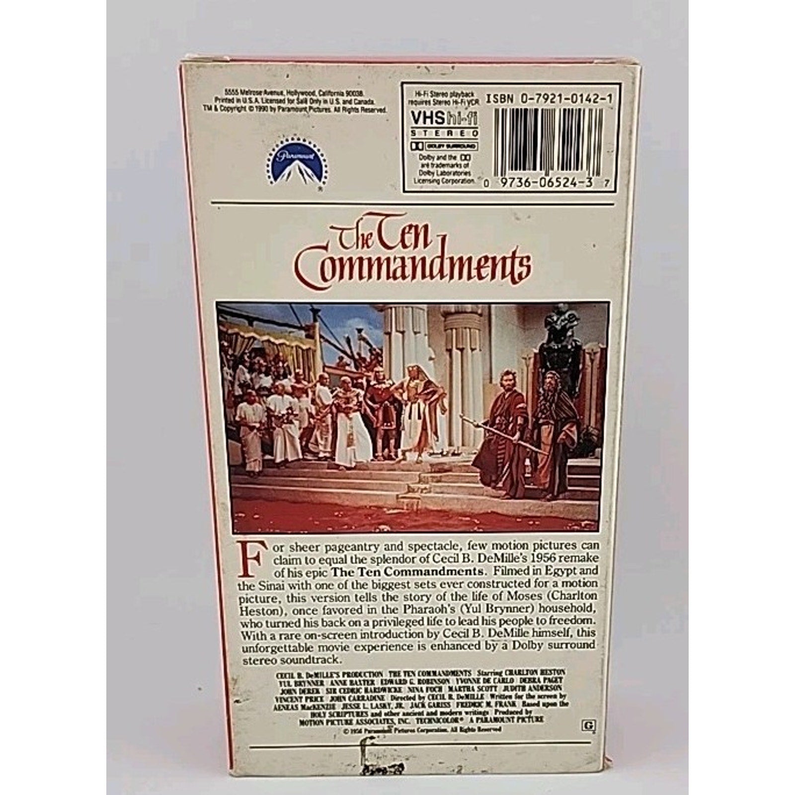 The Ten Commandments (VHS, 1998)