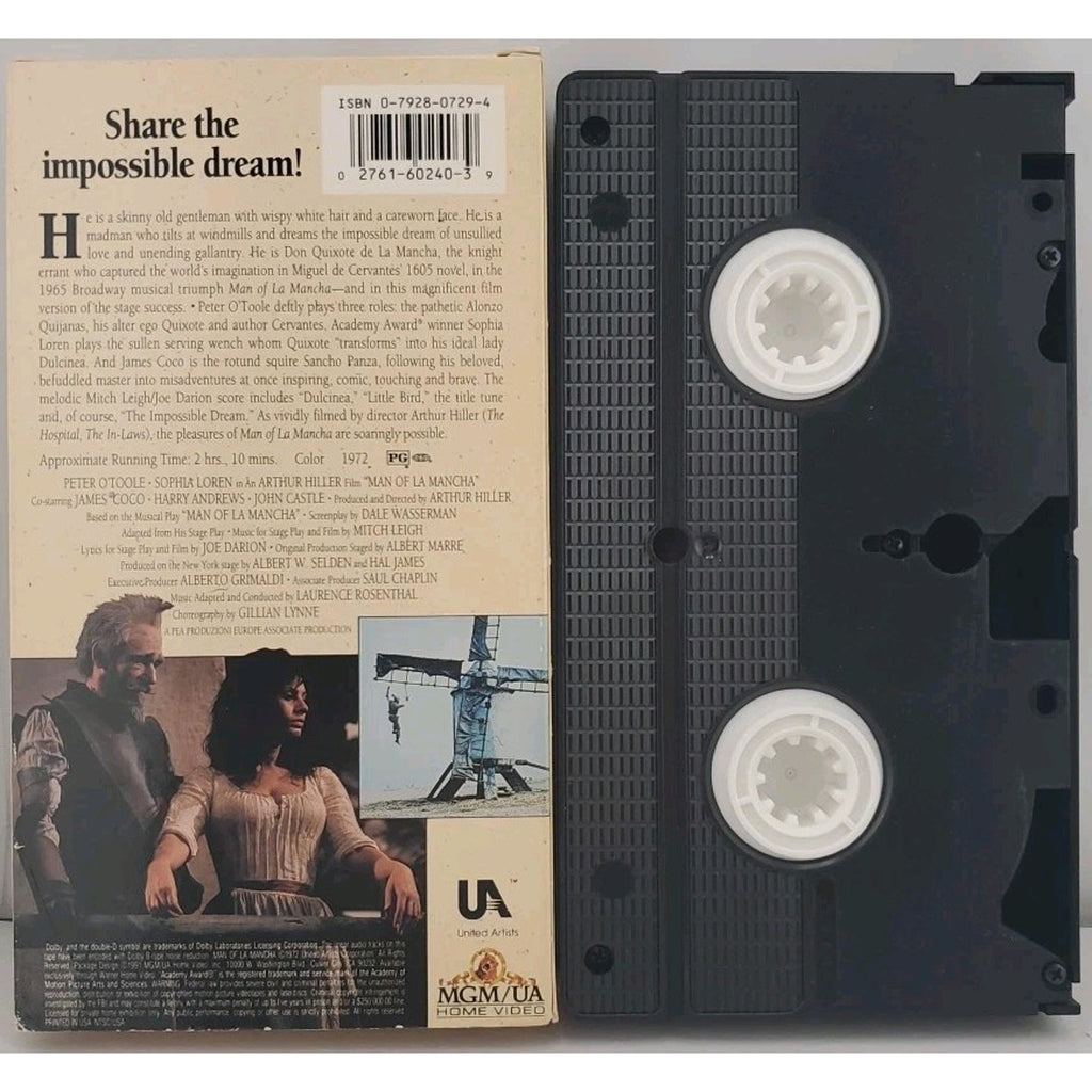 Man of La Mancha (VHS, 1991)