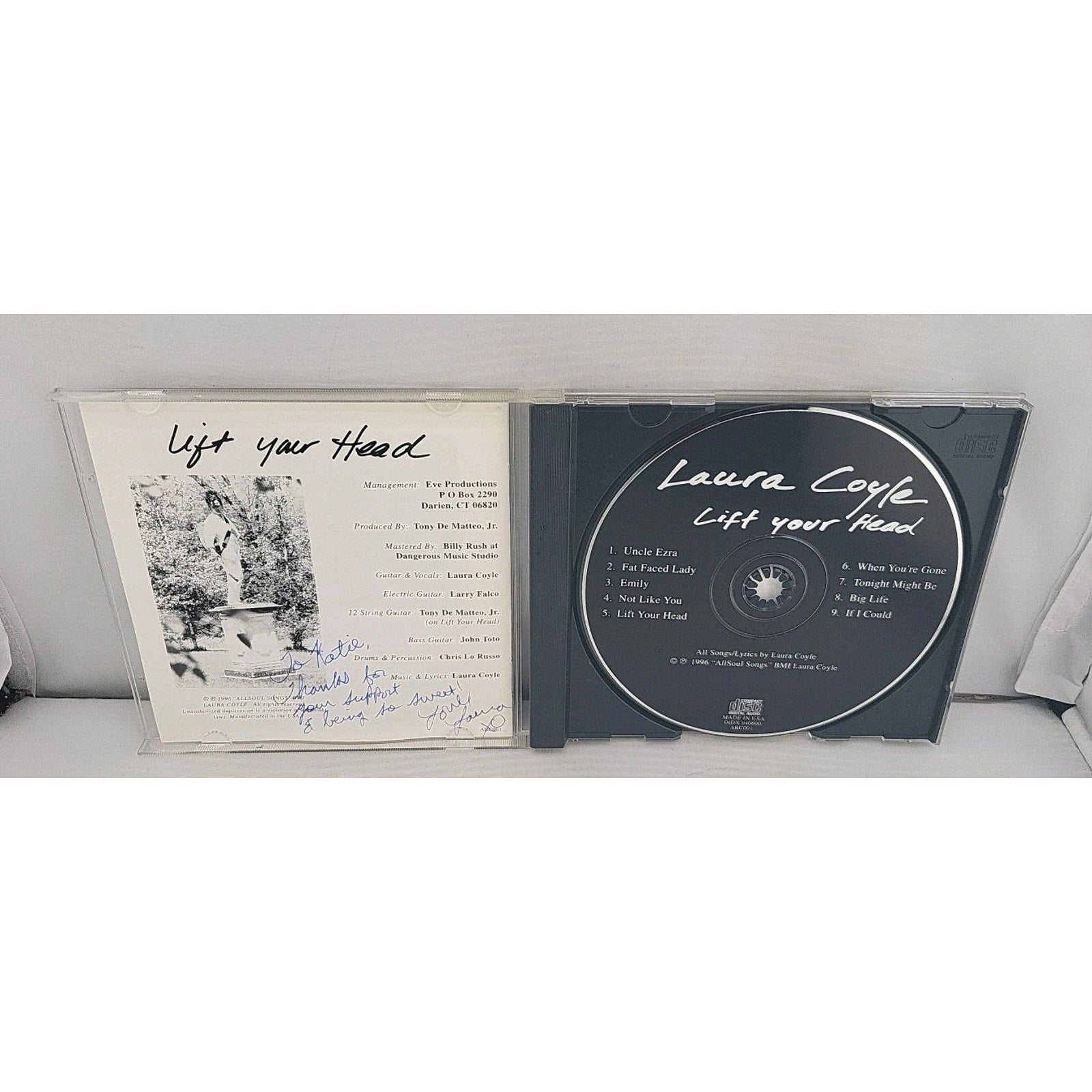 Lift your head by Laura Coyle (Cd, 1996) Signed