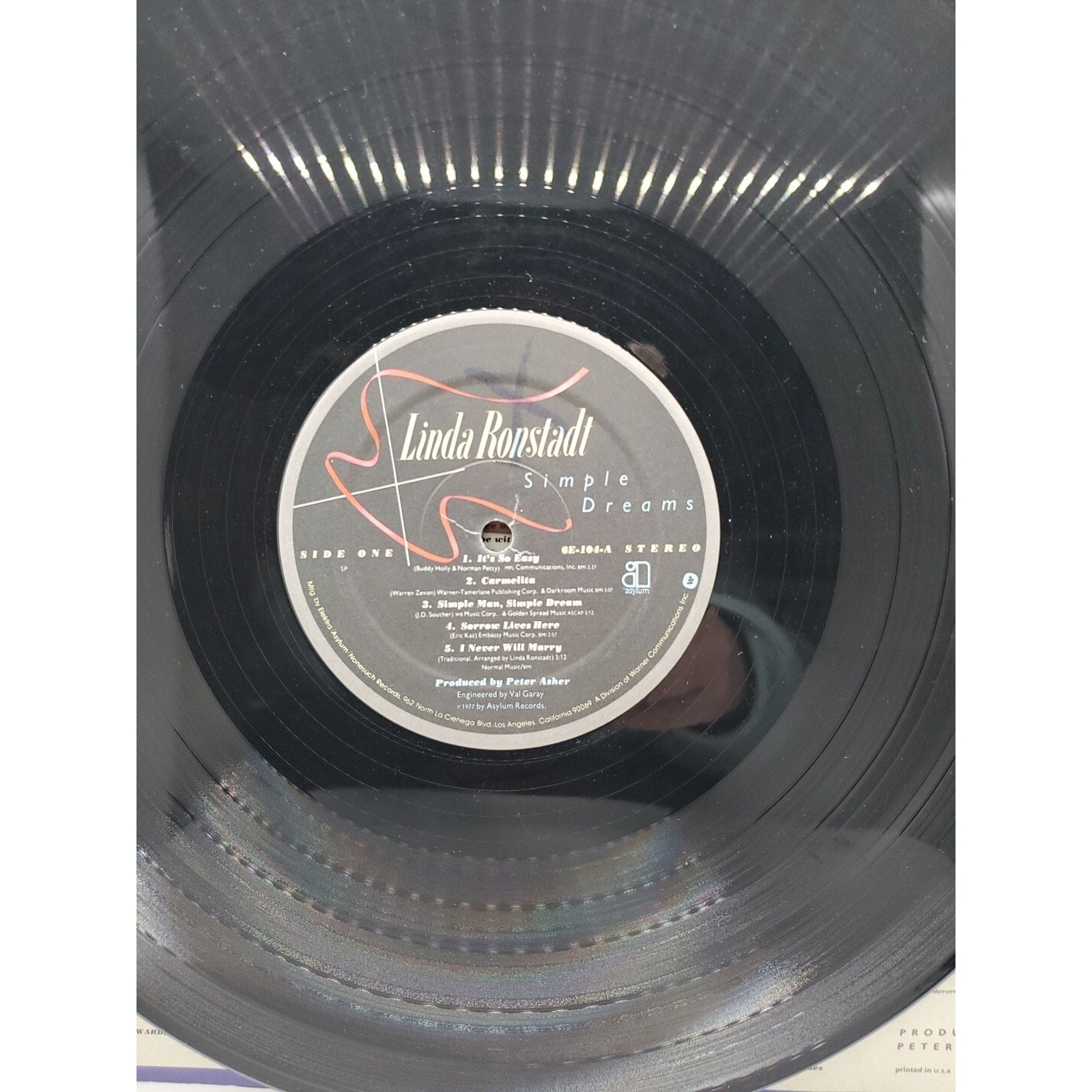 Simple Dreams by Linda Ronstadt (Record)