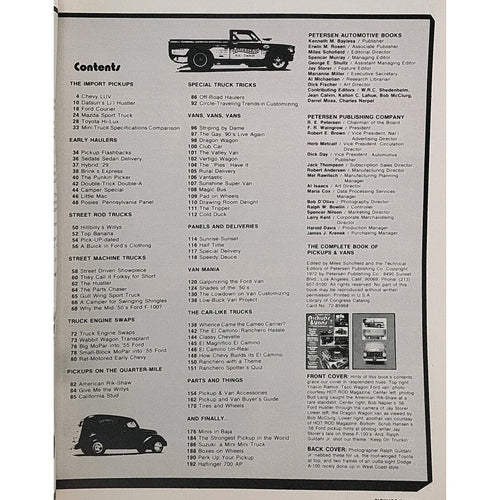 1972 The Complete Book Of Pickups & Vans Magazine