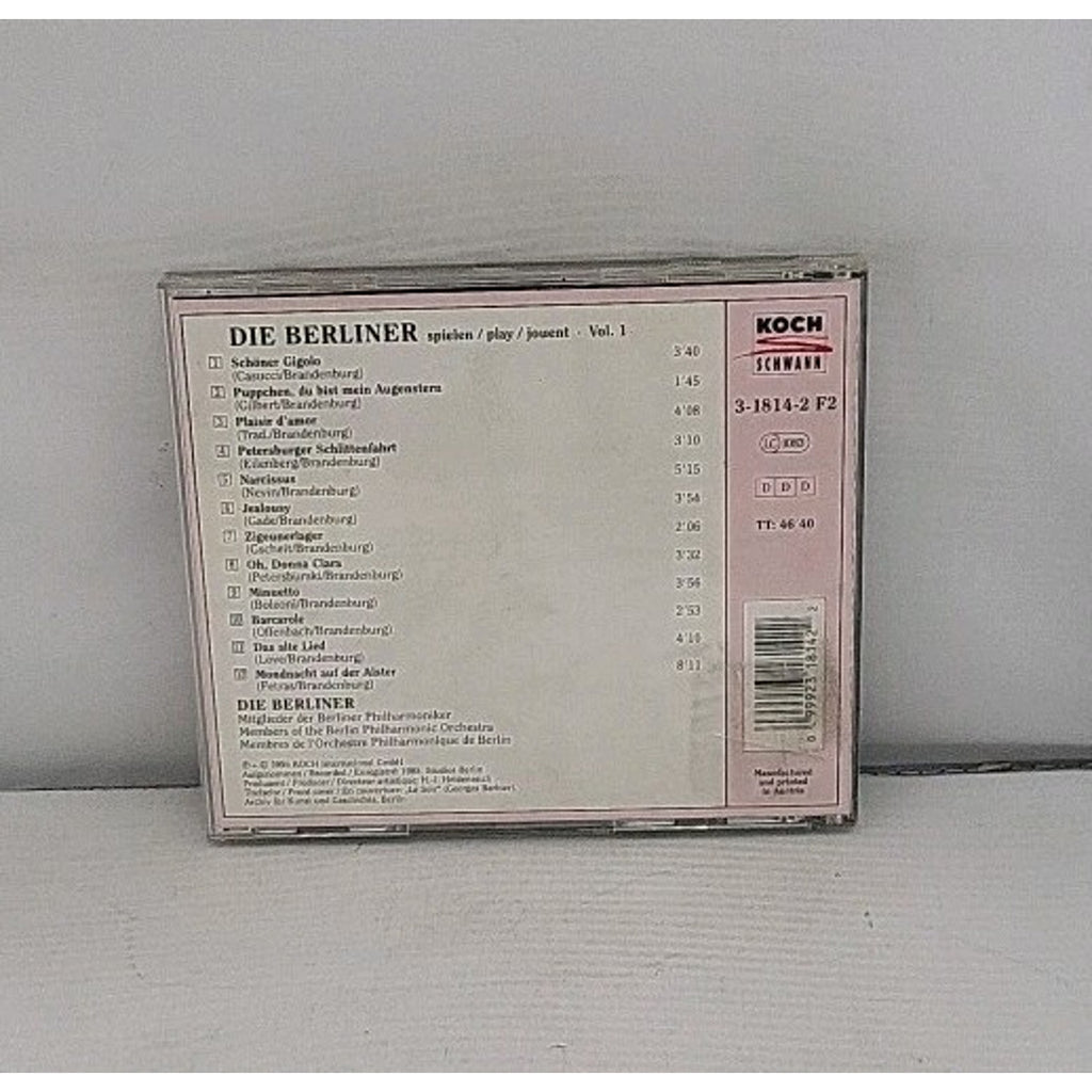 Die Berliner - Salonmusik, Vol. 1 CD
