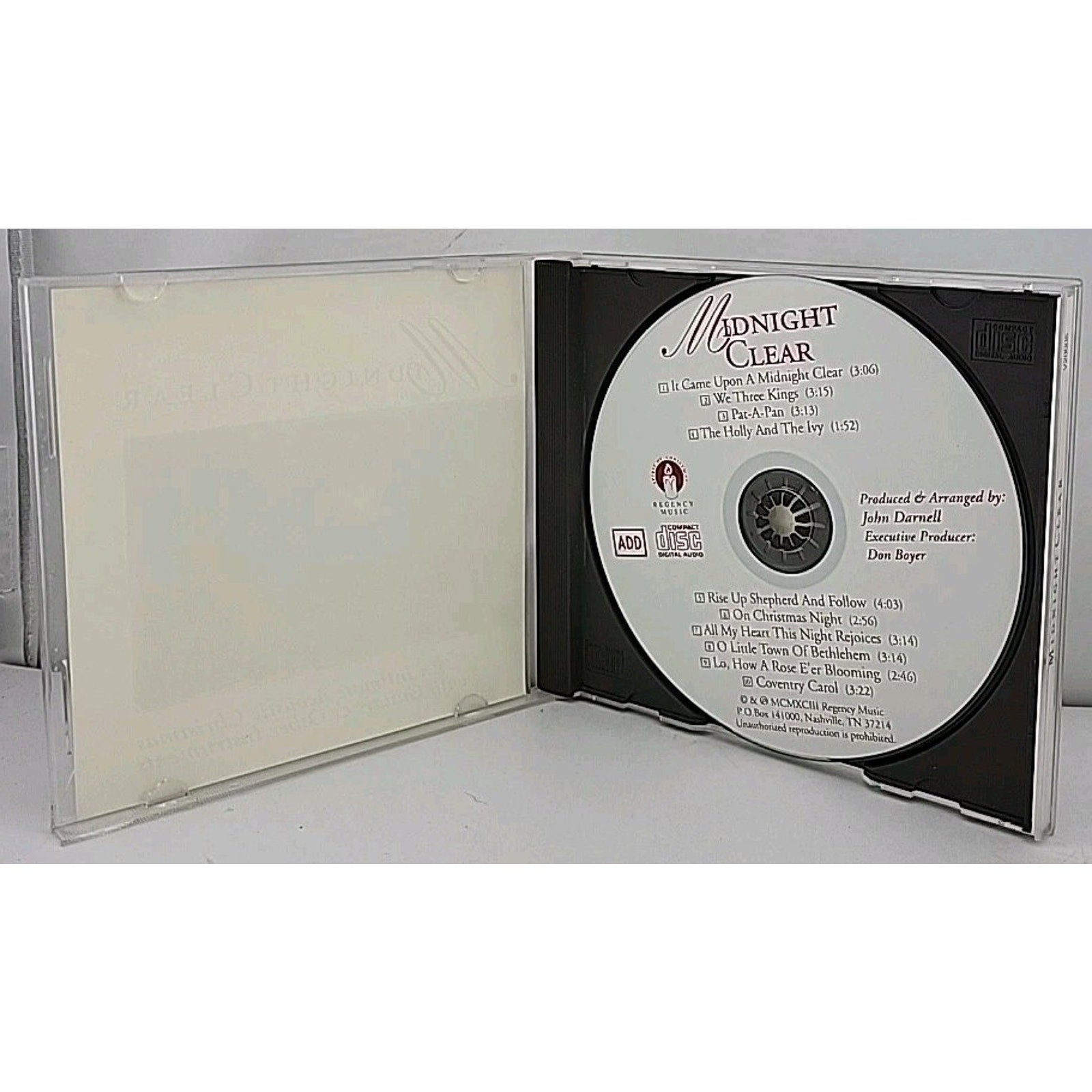 Midnight Clear: An Intimate Acoustic Christmas CD Music Disc W/ Case (1993)