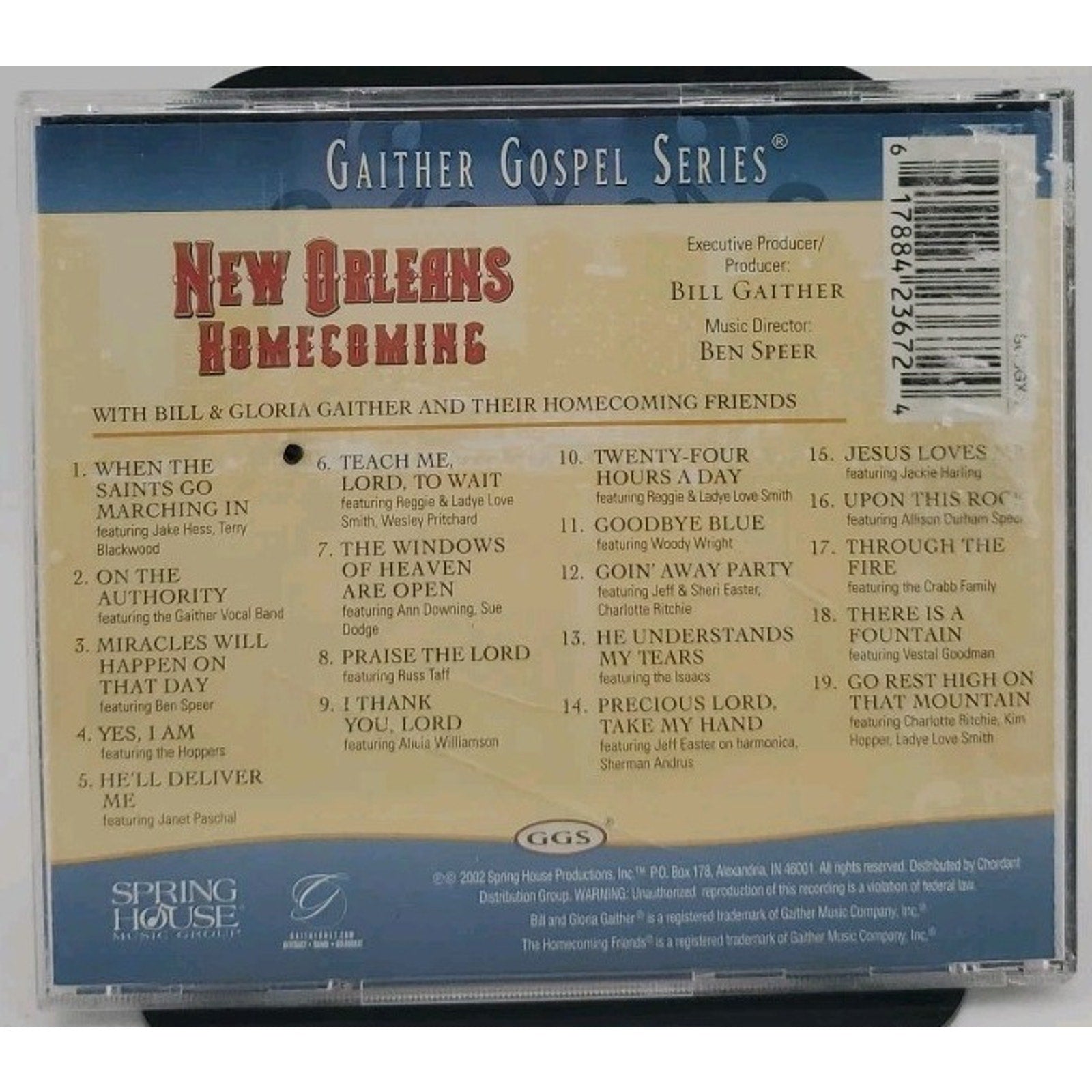 New Orleans Homecoming by Bill Gaither (CD, 2002)
