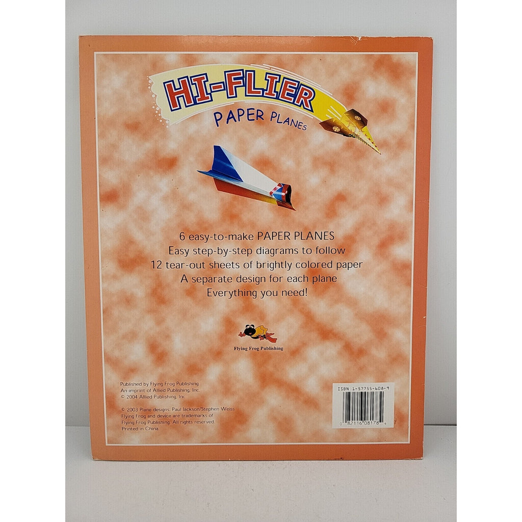Hi-Flier Paper Planes Fold And Fly *Mostly Full, Missing 2-3 pages*