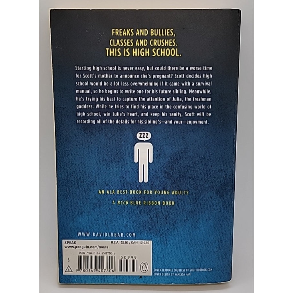 Sleeping Freshmen Never Lie by David Lubar (2007, Uk-B Format Paperback)