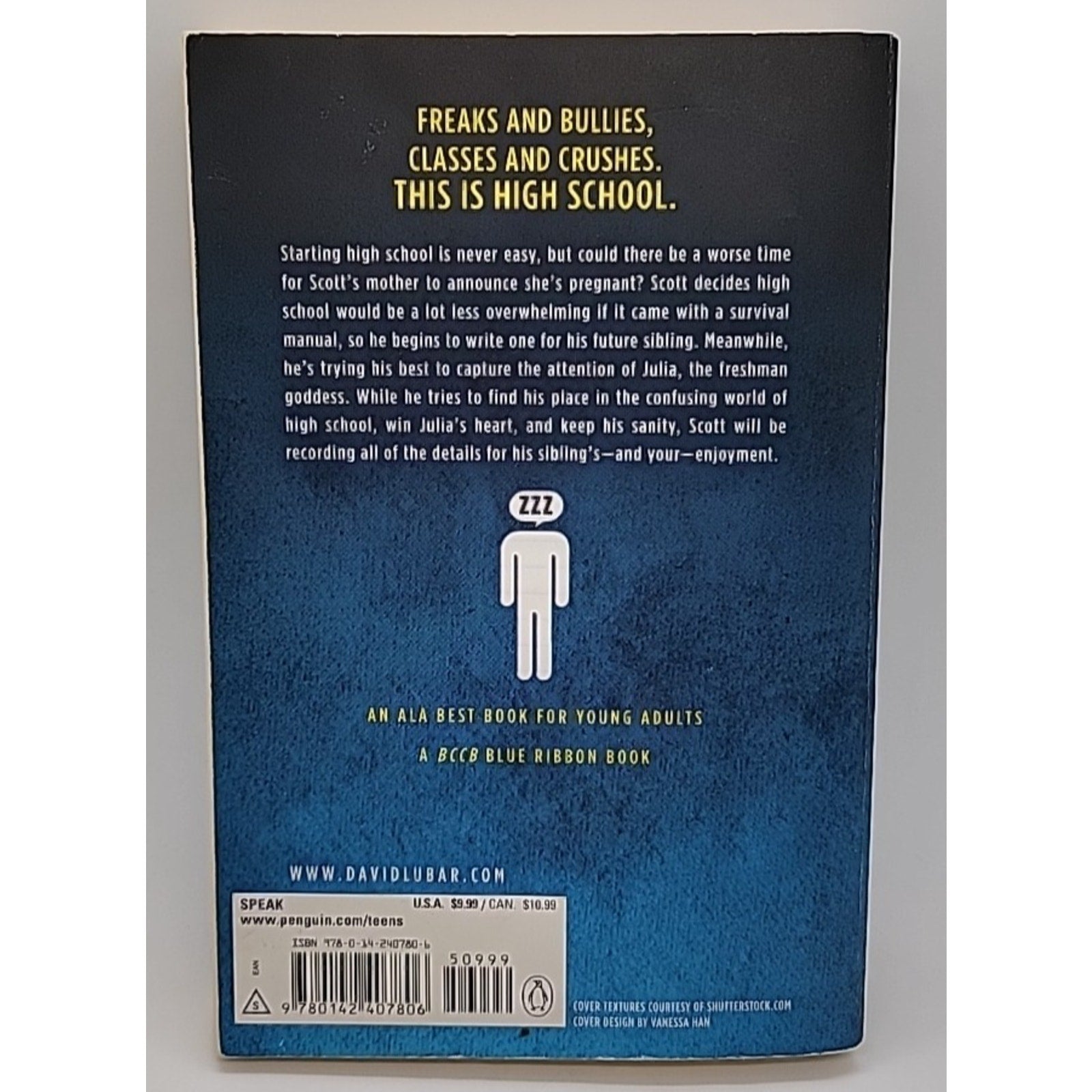 Sleeping Freshmen Never Lie by David Lubar (2007, Uk-B Format Paperback)