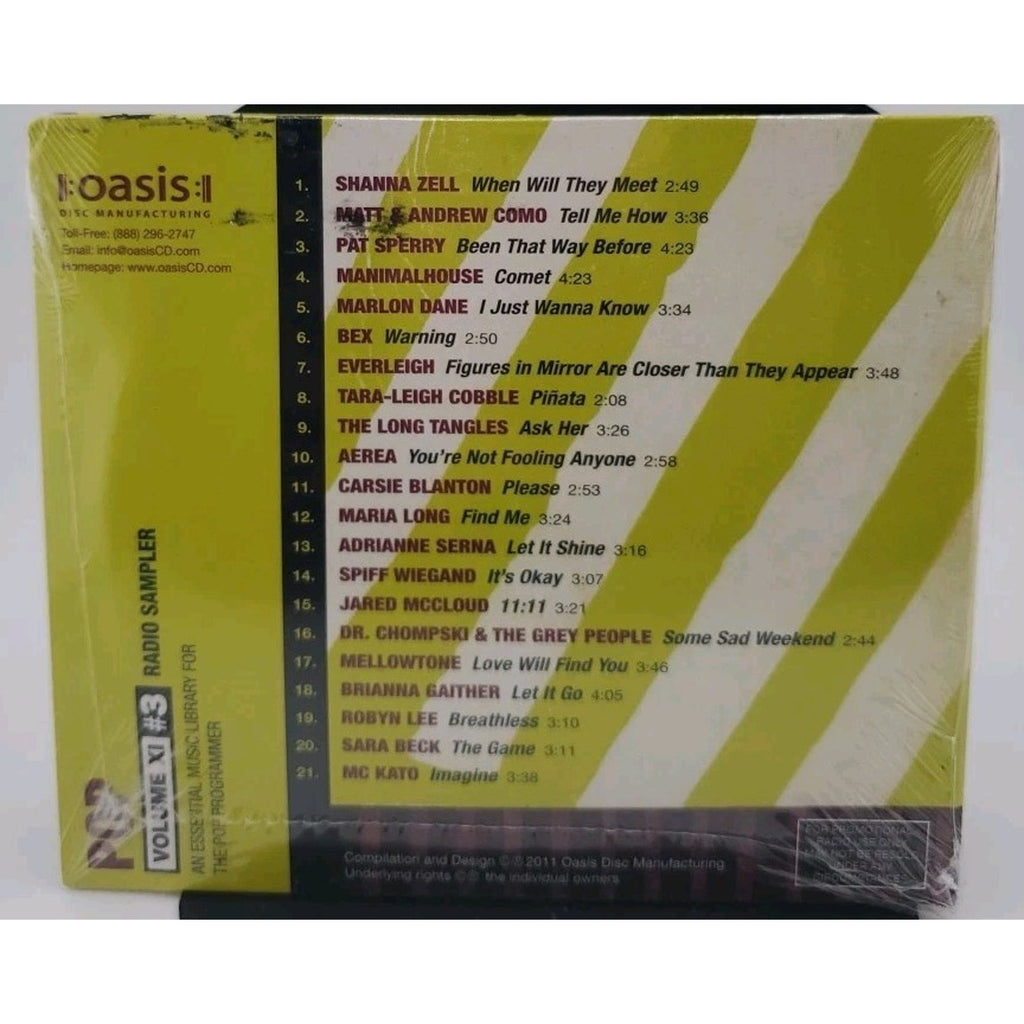 Oasis Disc Manufacturing Volume XI #3 Radio Sampler CD *Brand New*