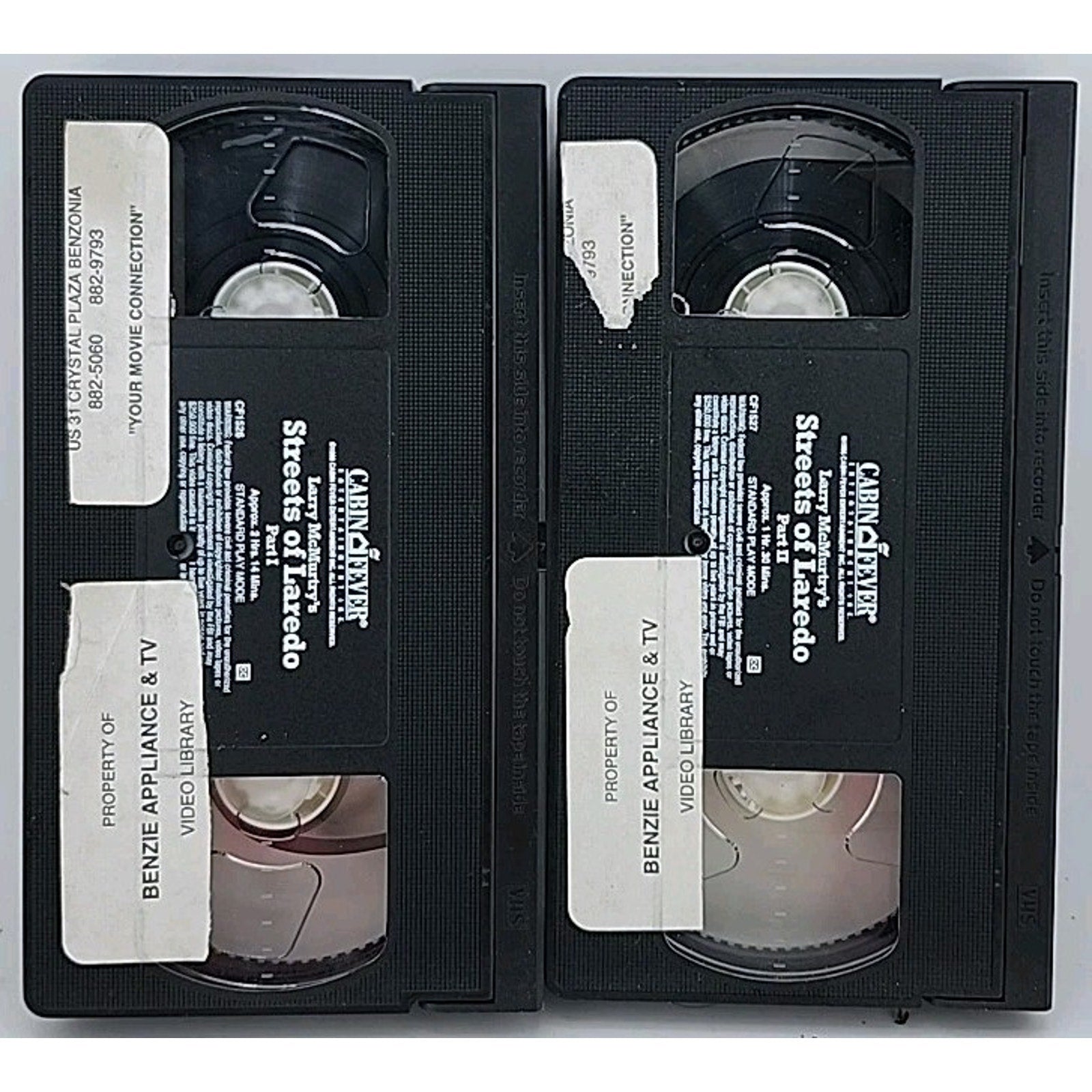 Larry McMurtry's Streets of Laredo (VHS, 1995, 2-Tape Set)