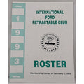 International Ford Retractable Club - 1993 Roster