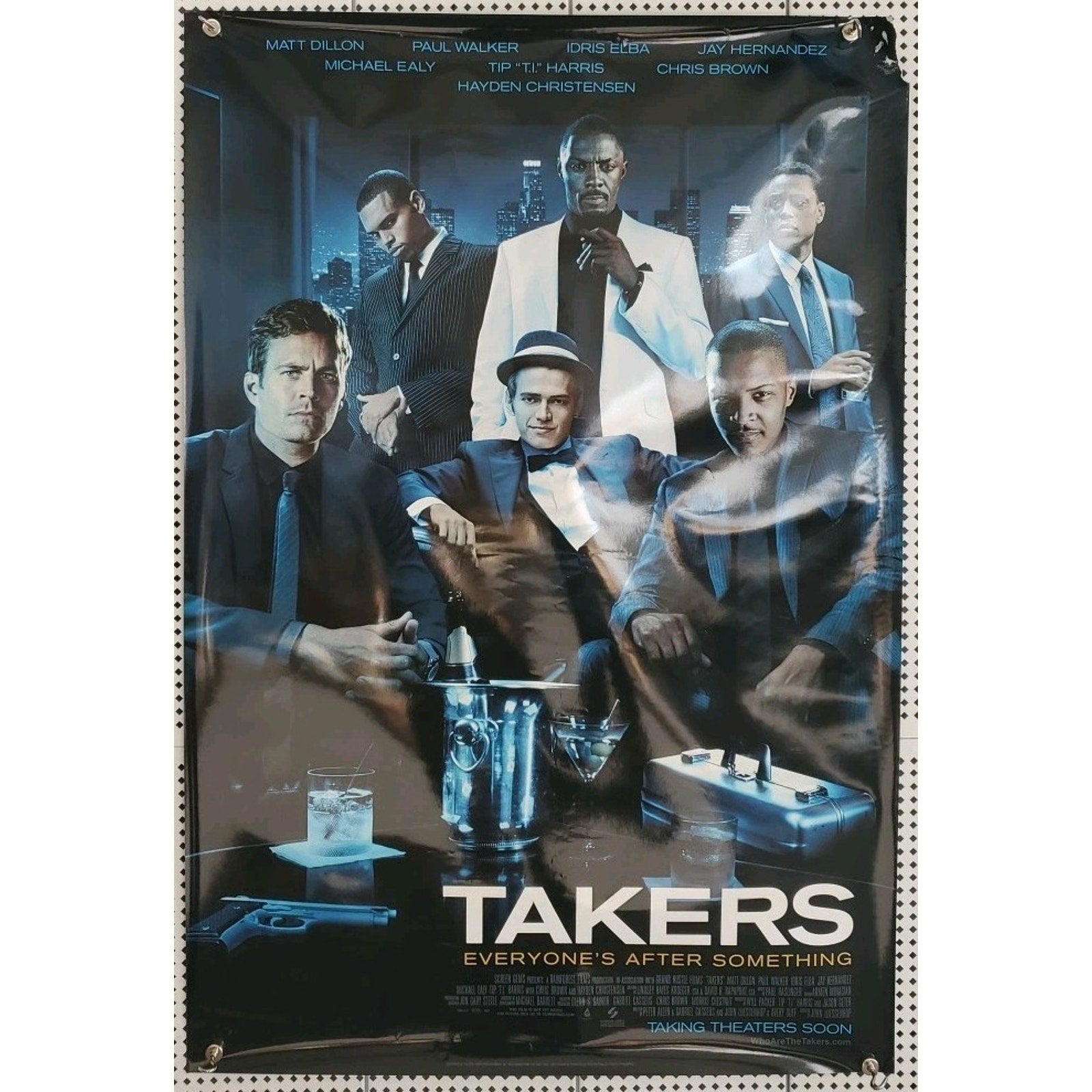 Takers Movie Poster Print (Style A) : 27 x 40 inches Chris Brown, Paul Walker