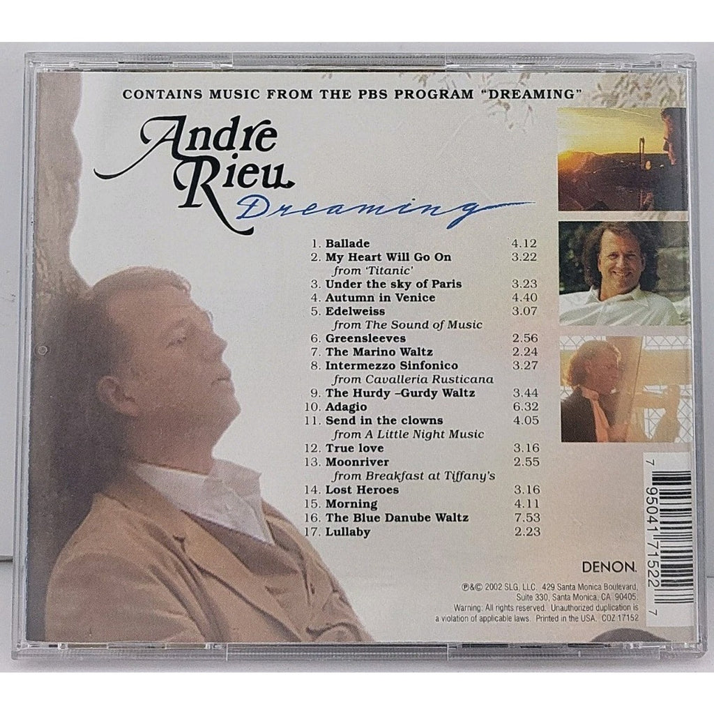 Dreaming by Rieu, Andre (CD, 2002)