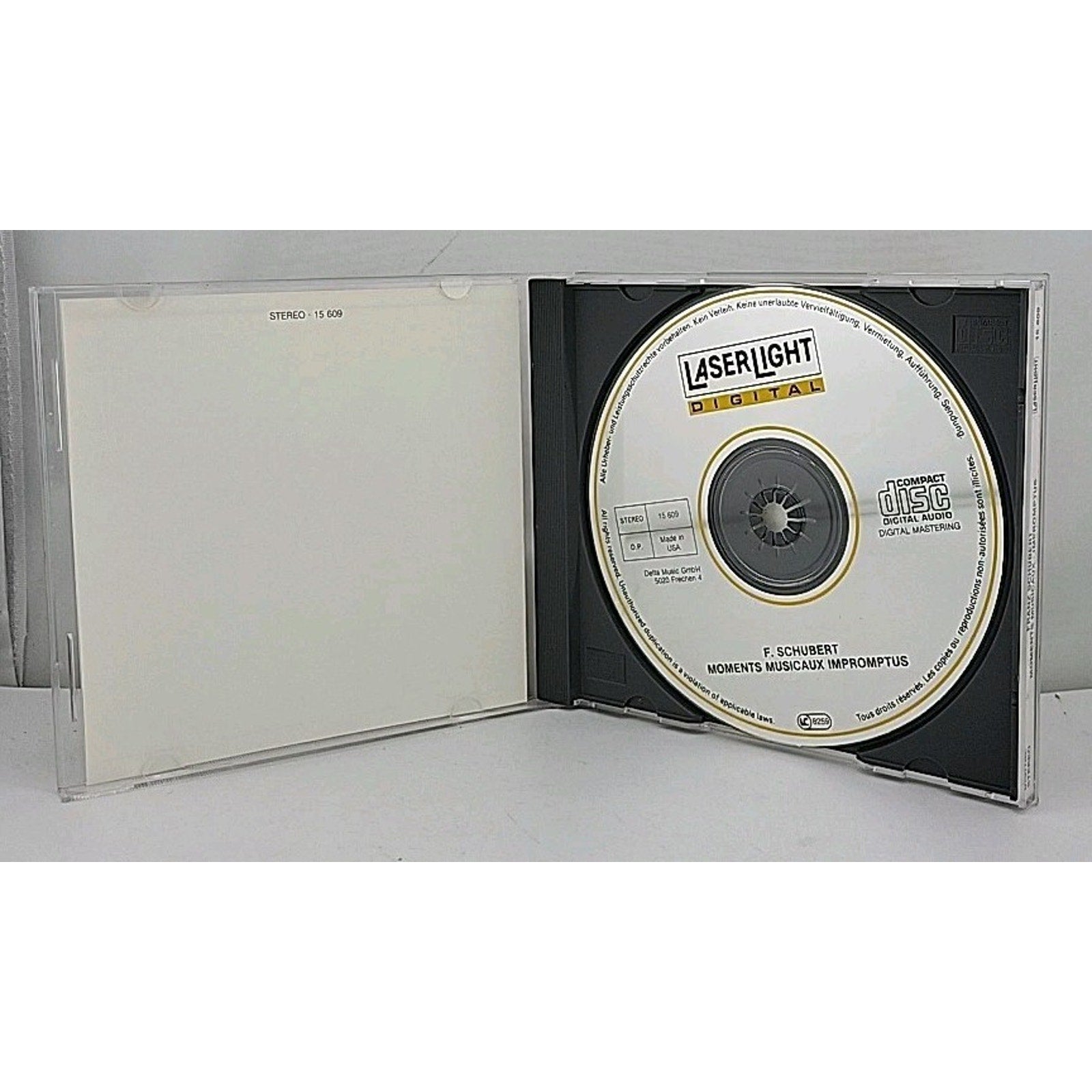 Franz Schubert Moments Musicaux Impromptus Laserlight CD
