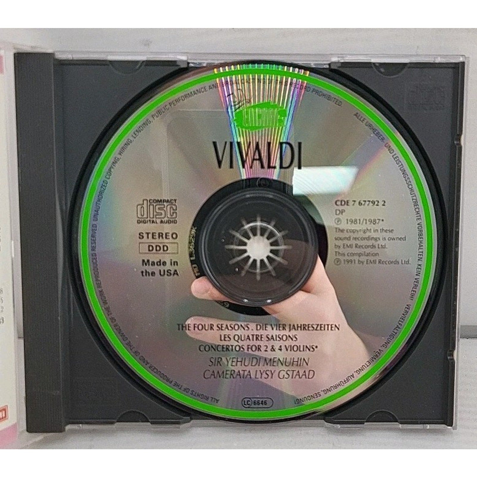 The Four Seasons by Vivaldi (CD, 1993)