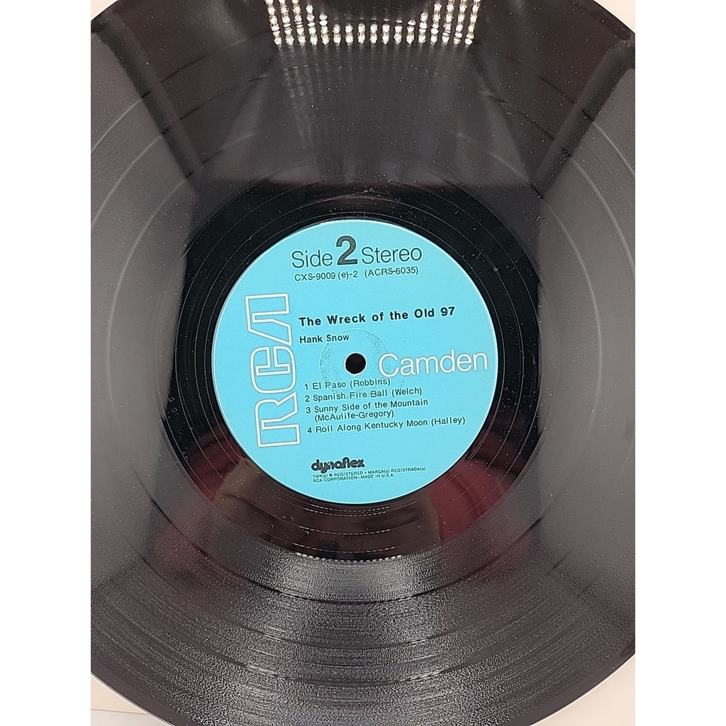 Hank Snow The Wreck of the Old 97 CXS 9009 Record Album Vinyl LP