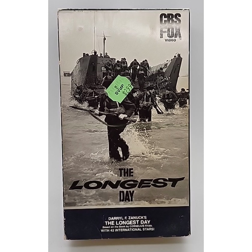 The Longest Day Double VHS 1986 - Tan/Black VHS
