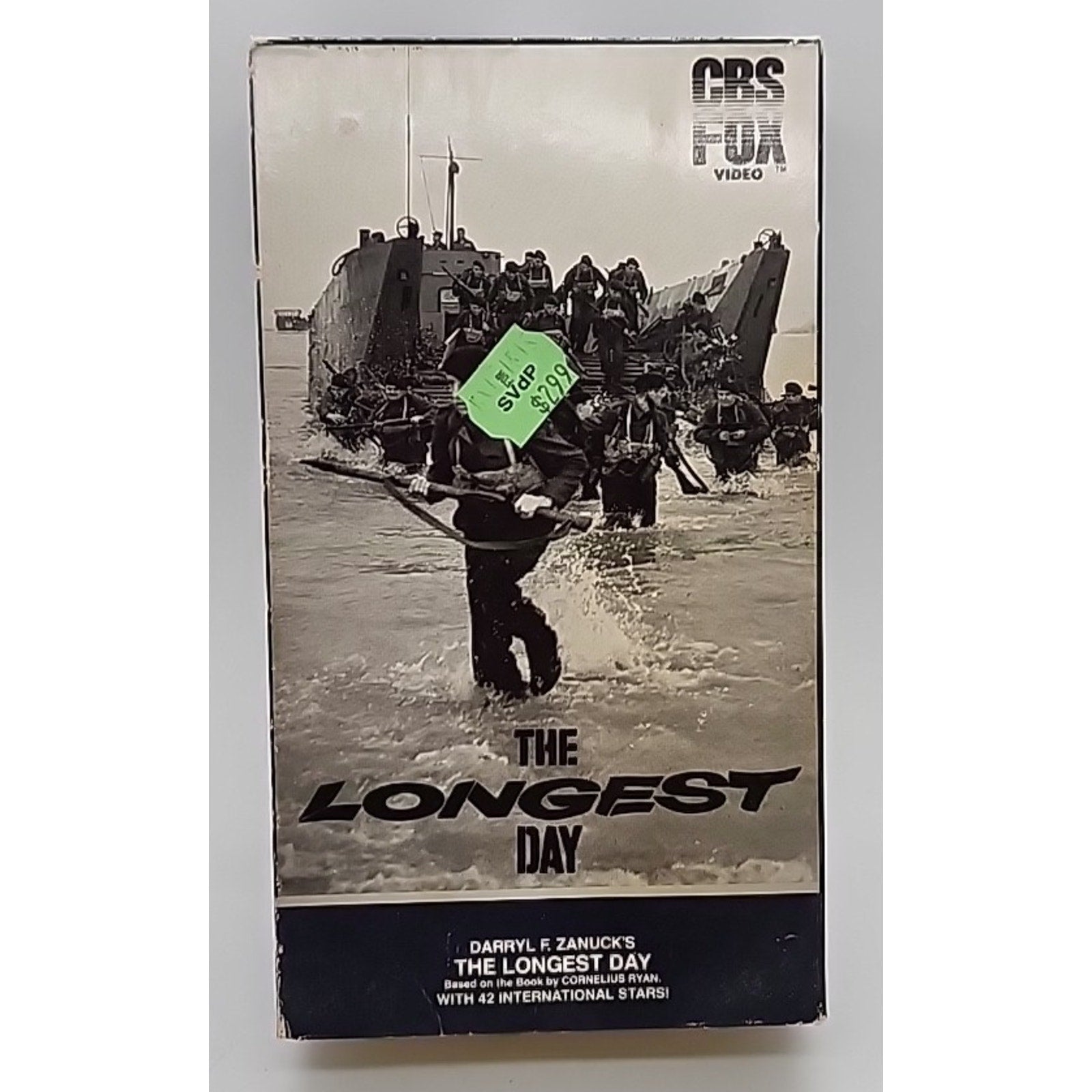 The Longest Day Double VHS 1986 - Tan/Black VHS