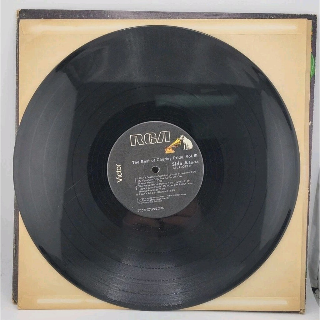 Charley Pride The Best of Charley Price Vole III 3 Record Album Vinyl LP