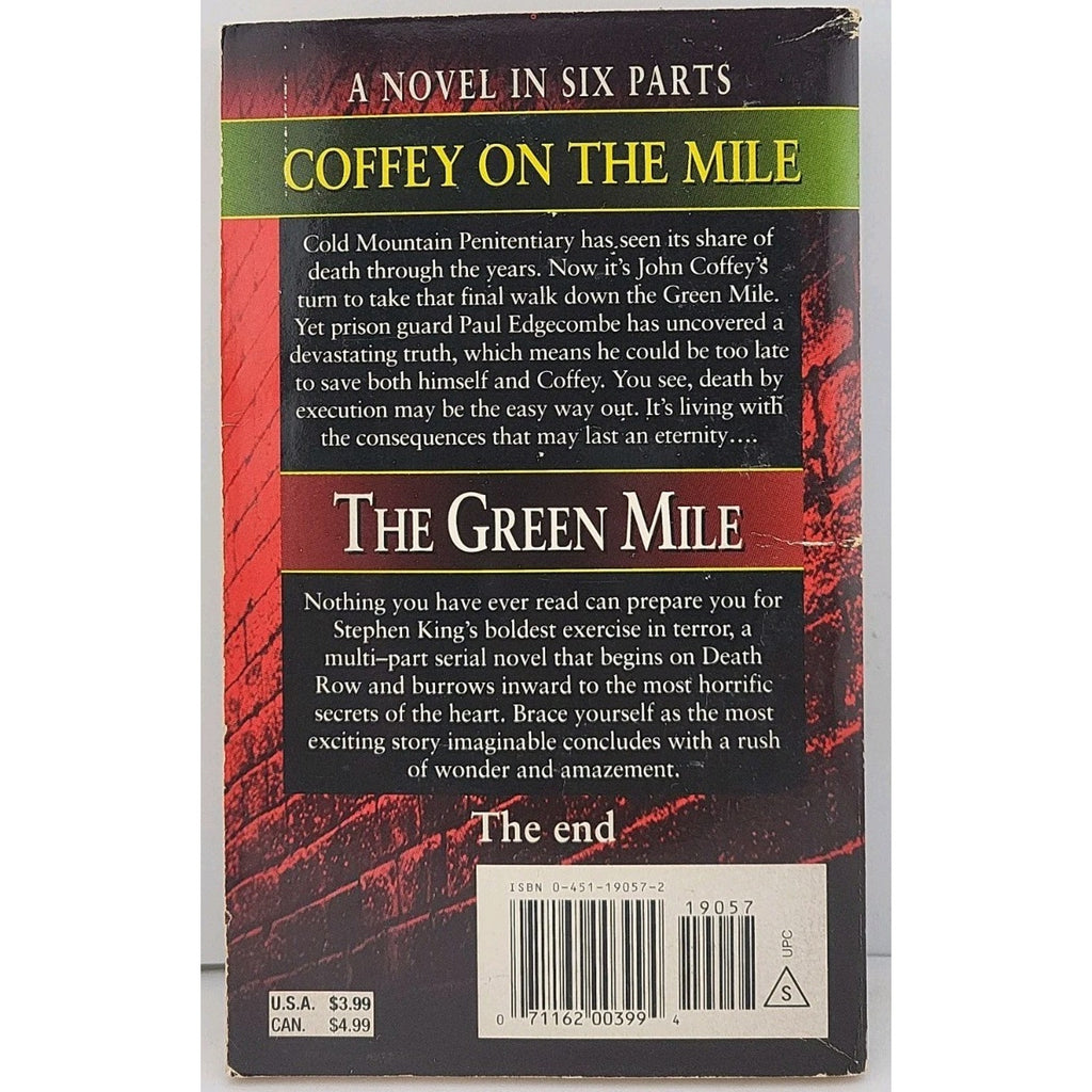 Coffey on the Mile by Stephen King (1996, Mass Market)