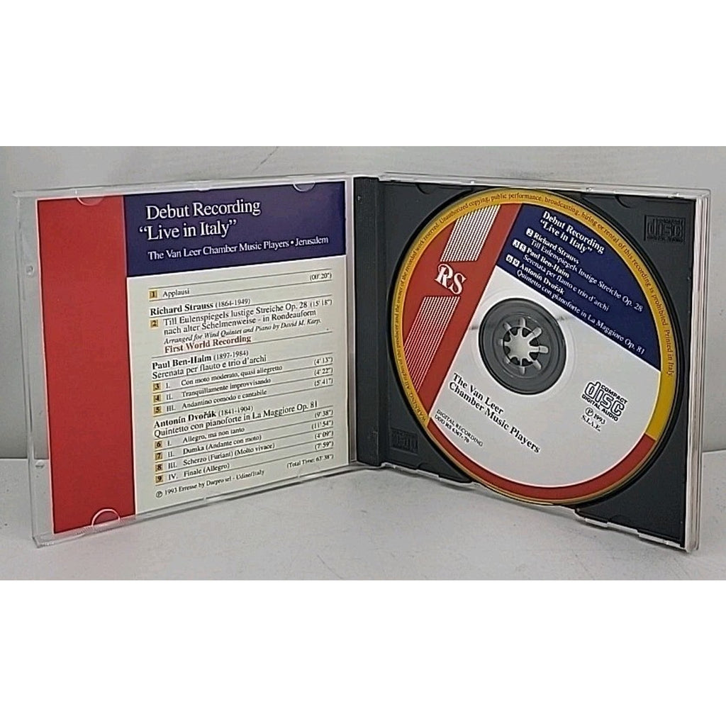 The Van Leer Chamber Music Players - Debut Recording "Live In Italy" CD
