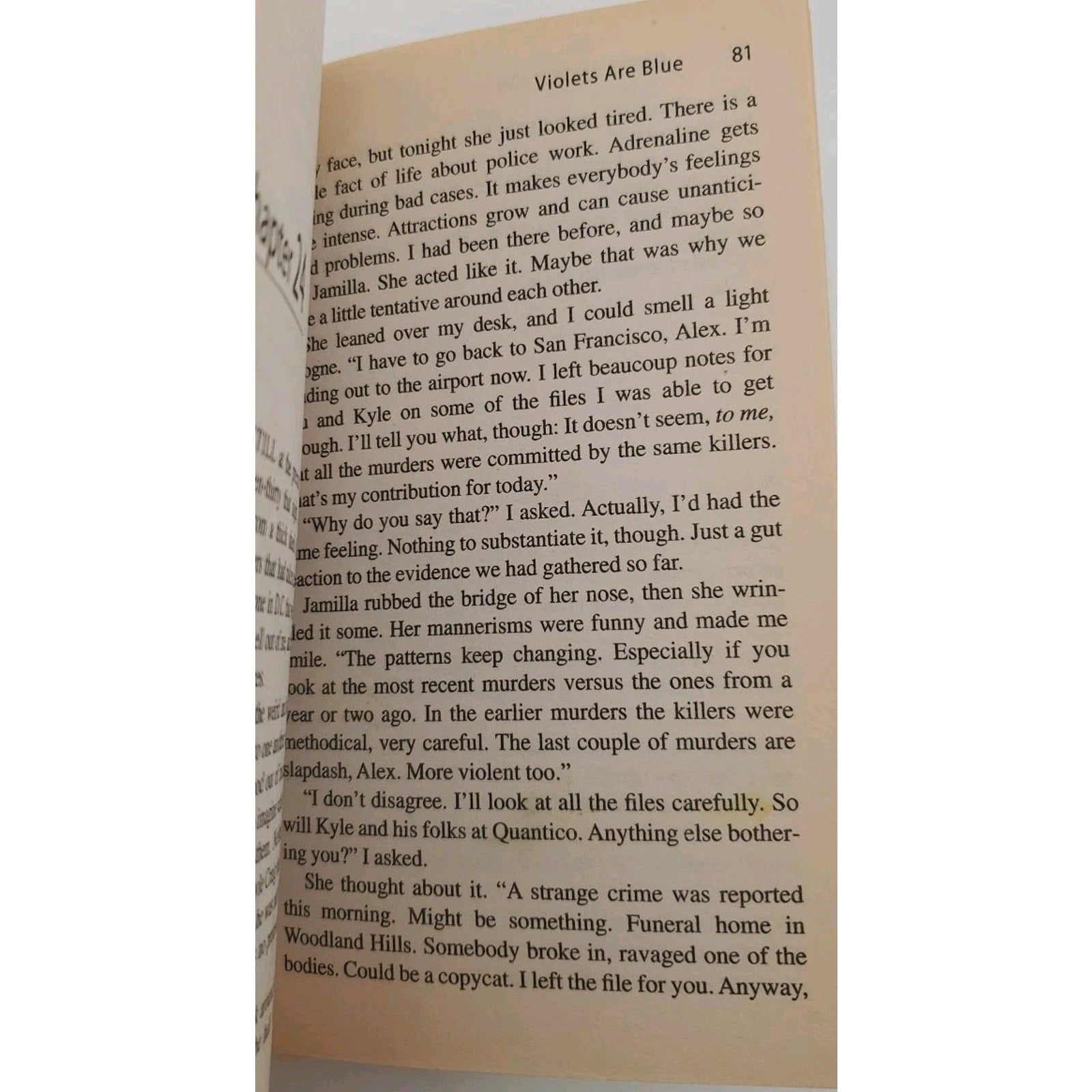 Violets Are Blue by James Patterson (2001, Trade Paperback)