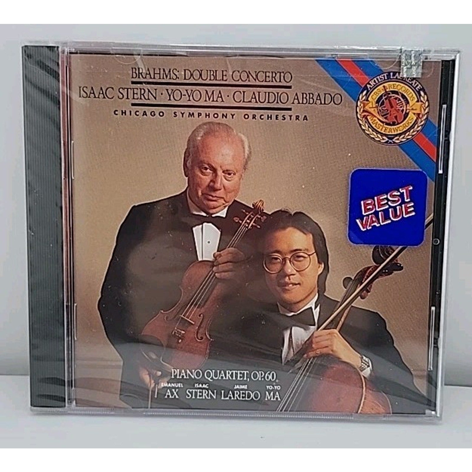 Double Concerto Piano Qrt #3 by J. Brahms (CD, 1990) *Brand New*
