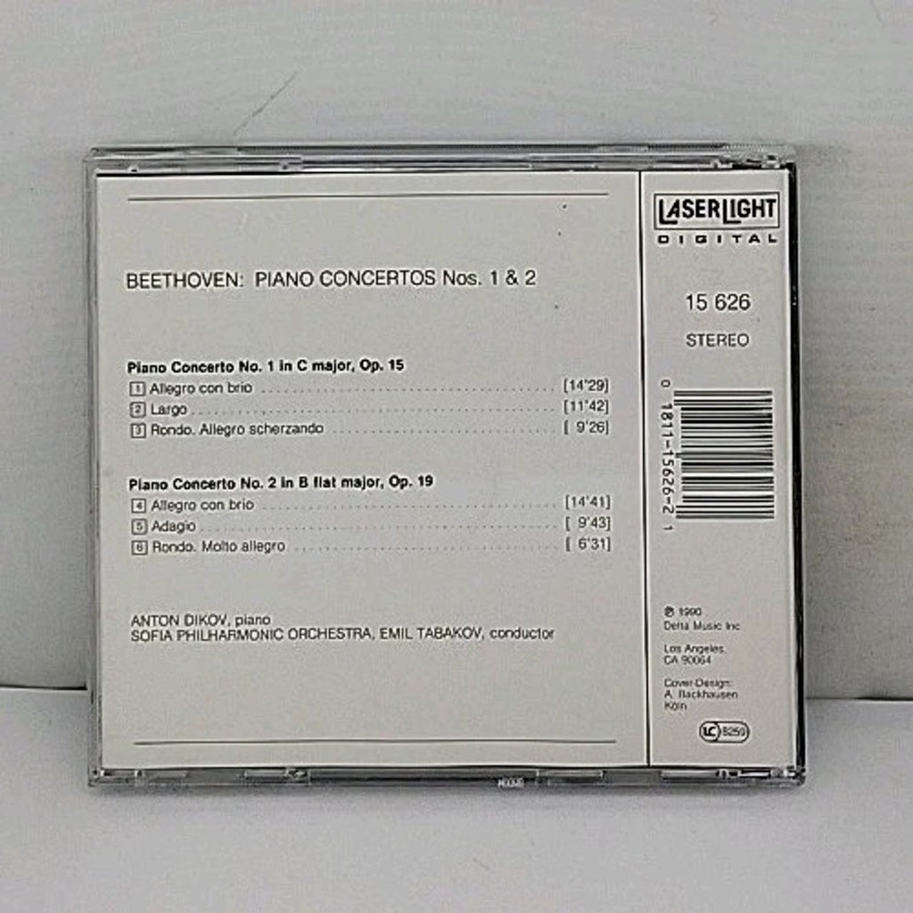 Sofia Philharmonic Orchestra Emil Tabakov Beethoven Piano Concertos 1&2 CD