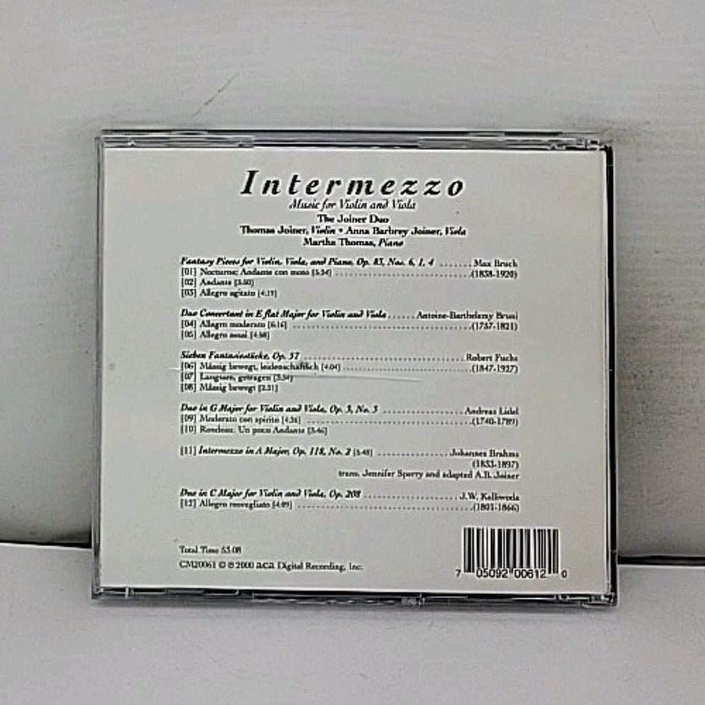 Intermezzo: Unusual Music for Violin & Viola by Joiner Duo (CD, 2001)