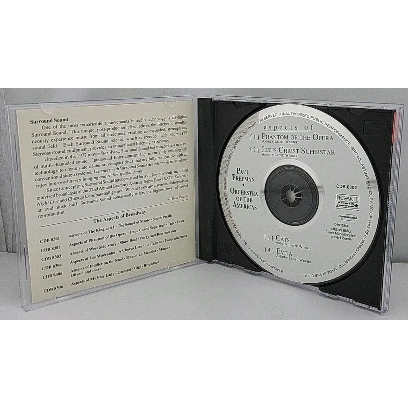 Aspects of Phantom of the Opera/Jesus Christ Superstar/Cats/Evita by Paul (CD)