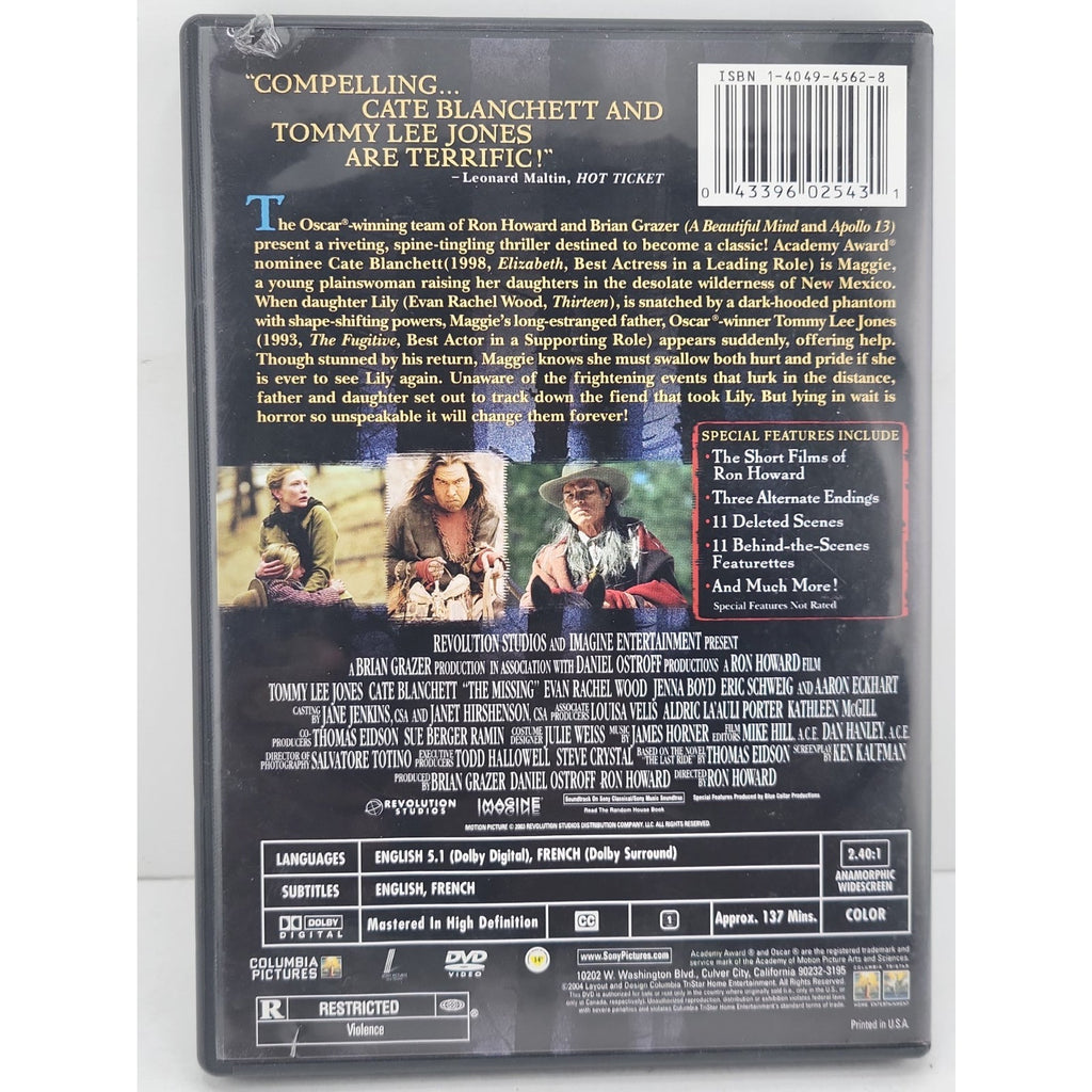 The Missing (Special Edition) (DVD, 2003)