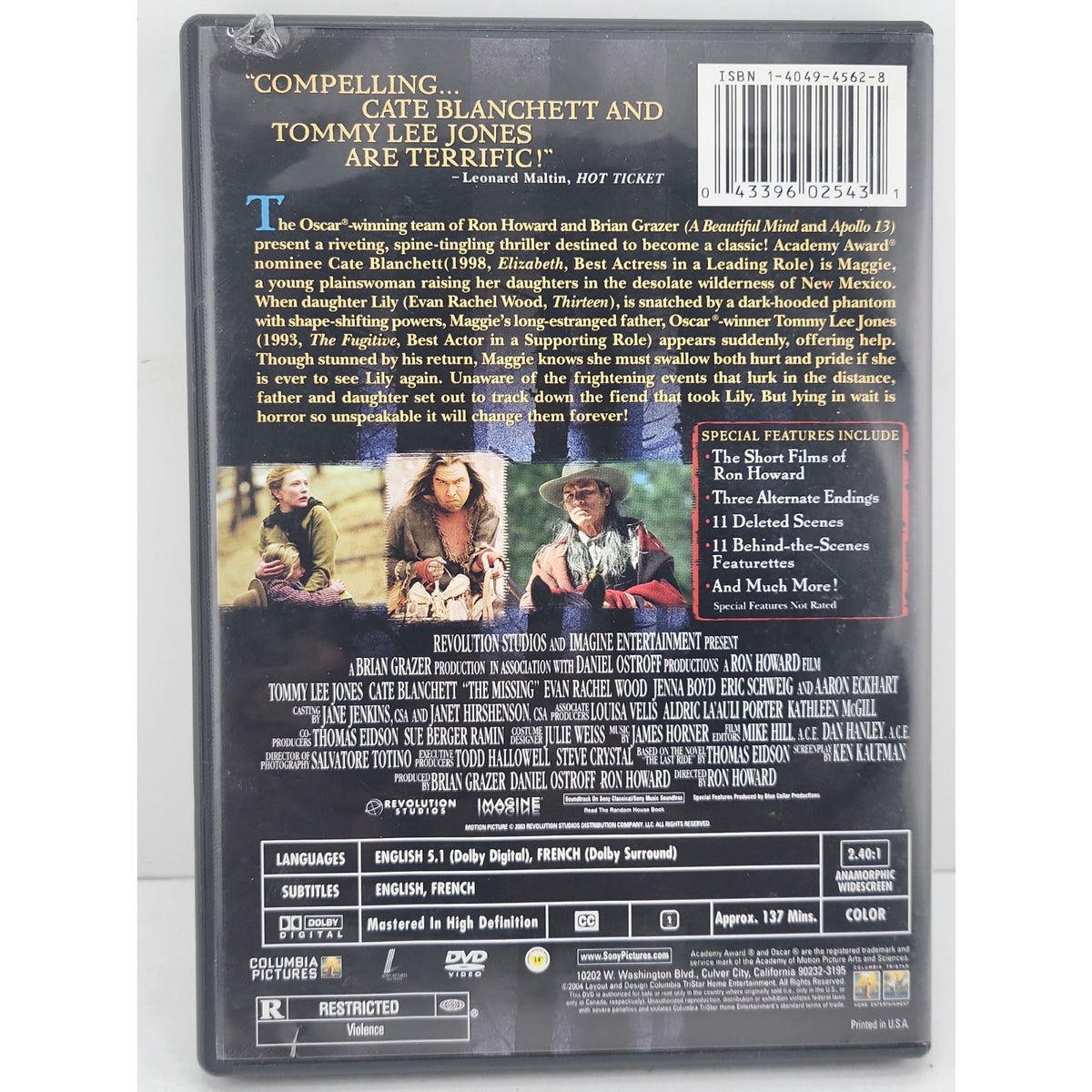 The Missing (Special Edition) (DVD, 2003)