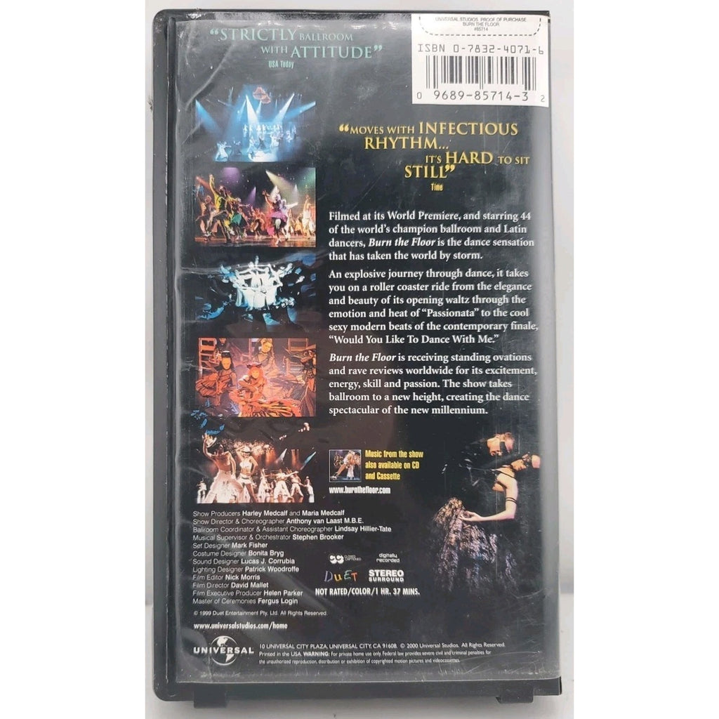 Burn the Floor (VHS, 1999)