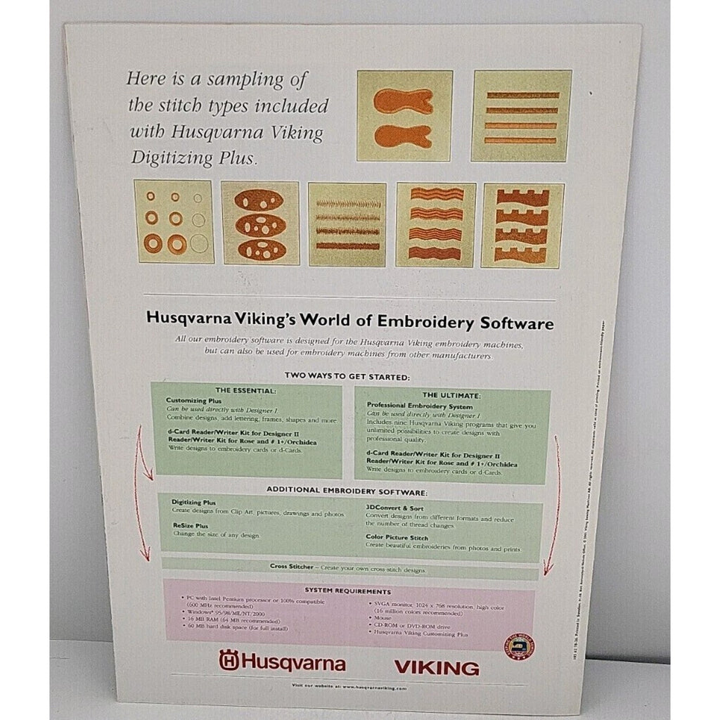 Husqvarna Viking Digitizing Plus