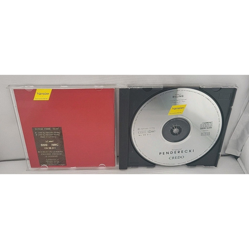 Crédo by Penderecki / Banse / Randle / Rilling / Obf Orch (CD, 2000)